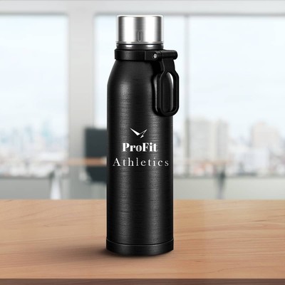 Pulse Stainless Steel Sports Bottle with Silicon Handle
