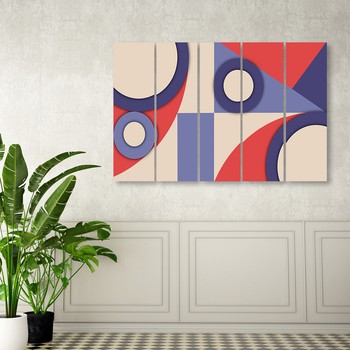 Multicolored Geometric Abstract Shapes