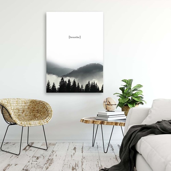 Canvas print - Breathe mountains forest in mist | ARC PRINT