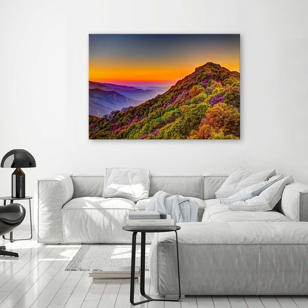 Canvas prints for living room - Colourful hills | ARC PRINT