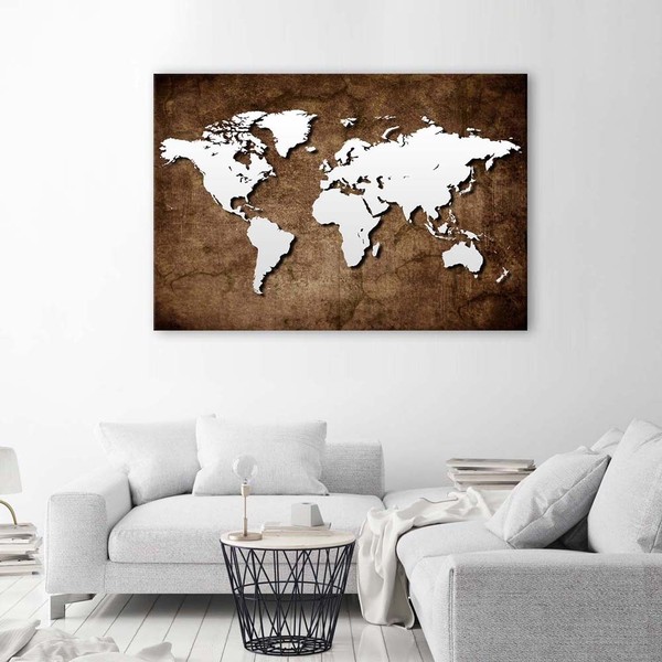 Antique World Maps - Canvas prints for the office | ARC PRINT