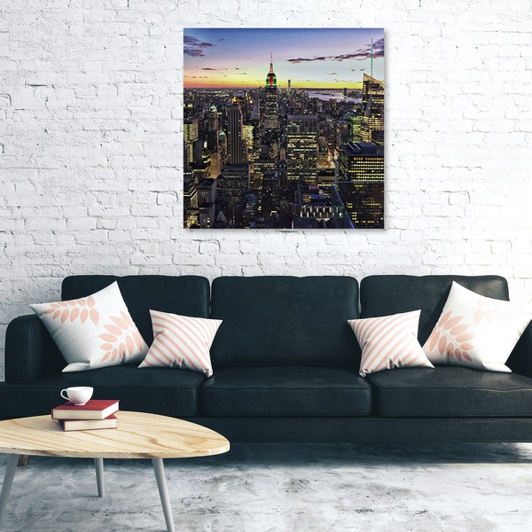 Cities New York Panoramic- Canvas Prints Usa 