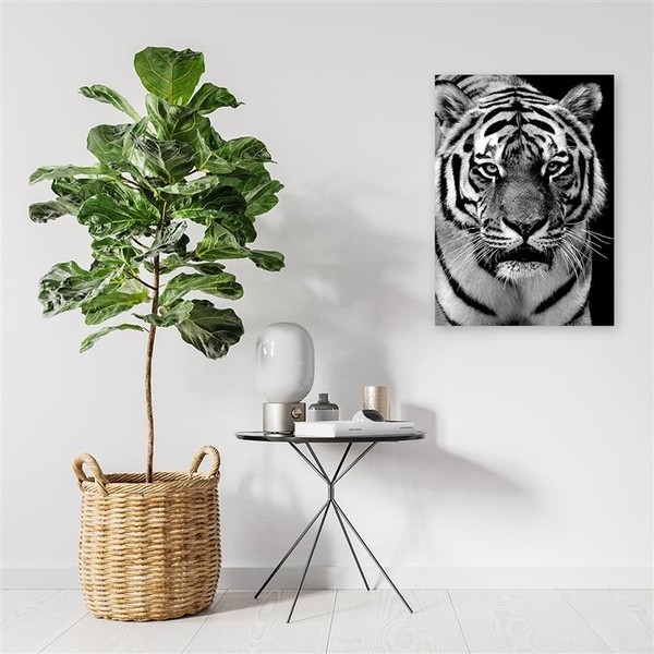 Black and white tiger Wall art painting for living room ARC PRINT