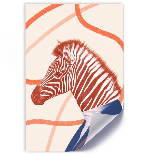 Zebra Animal Abstraction - Bryantama Art