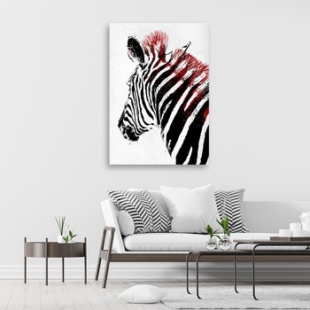Zebra with red mane - Nikita Abakumov