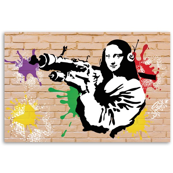 Banksy Mona Lisa Bazooka