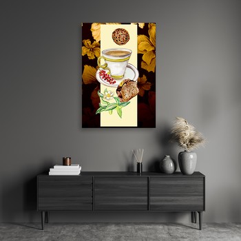 Coffee on a flower background - Marta Horodniczy