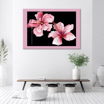 Pink painted flower - Marta Horodniczy