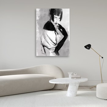Black and white glamour woman - Irina Sadykova