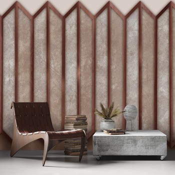 Geometric Abstract 3D Brown Beige
