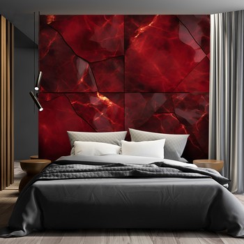 Red marble 3D